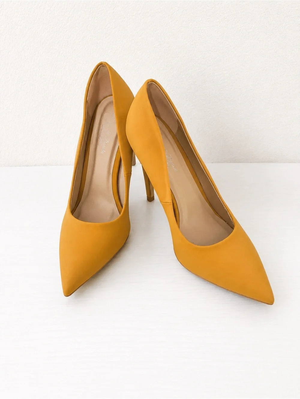 Elegant Mustard Yellow Pointed-Toe Stiletto Heels for Women